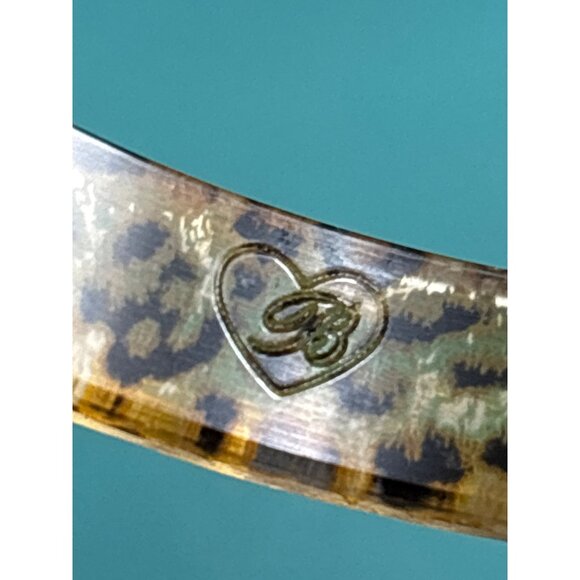 Brighton Leopard Print Resin Bangle Set With Silver Crystal Accents - Picture 6 of 10